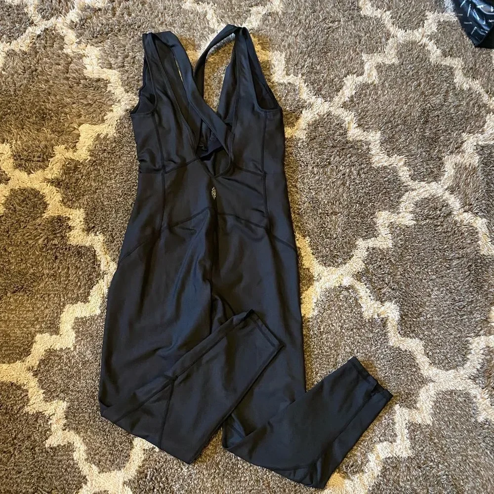 Free People Cool Running Onesie Black jumpsuit one piece